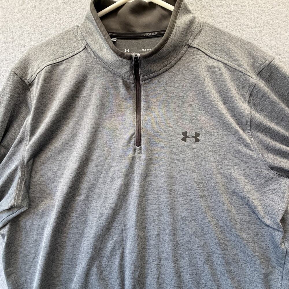 Under Armour Pullover Mens XL Quarter Zip Heathered Heatgear Loose Performance